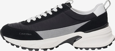 Sportbačiai be auliuko iš Calvin Klein, spalva – šviesiai pilka / juoda / balta, Prekių apžvalga