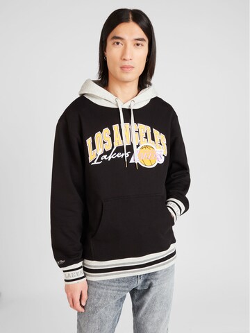 Mitchell & Ness Суичър 'LA LAKERS' в черно: отпред