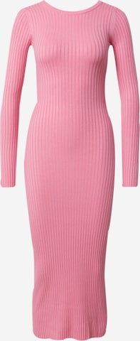 Rochie tricotat 'Oline' de la EDITED pe roz: față