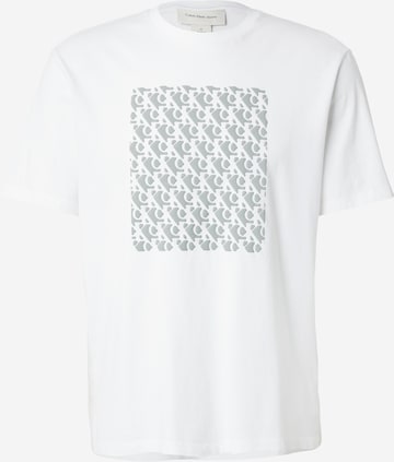 Tricou de la Calvin Klein Jeans pe alb: față