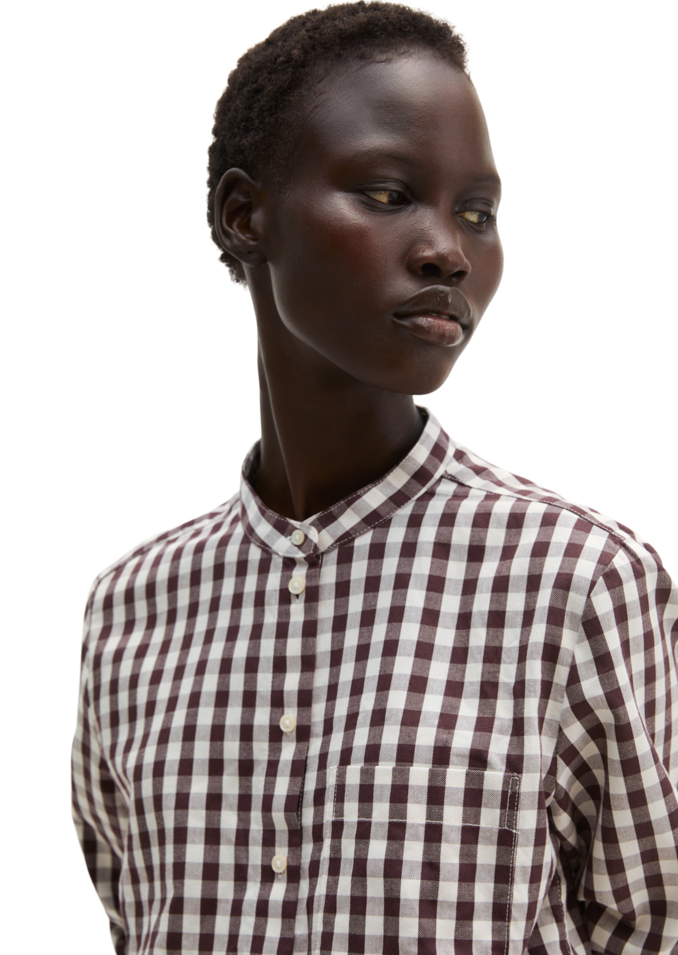 Marc O'Polo Bluse in Braun: Vorderseite