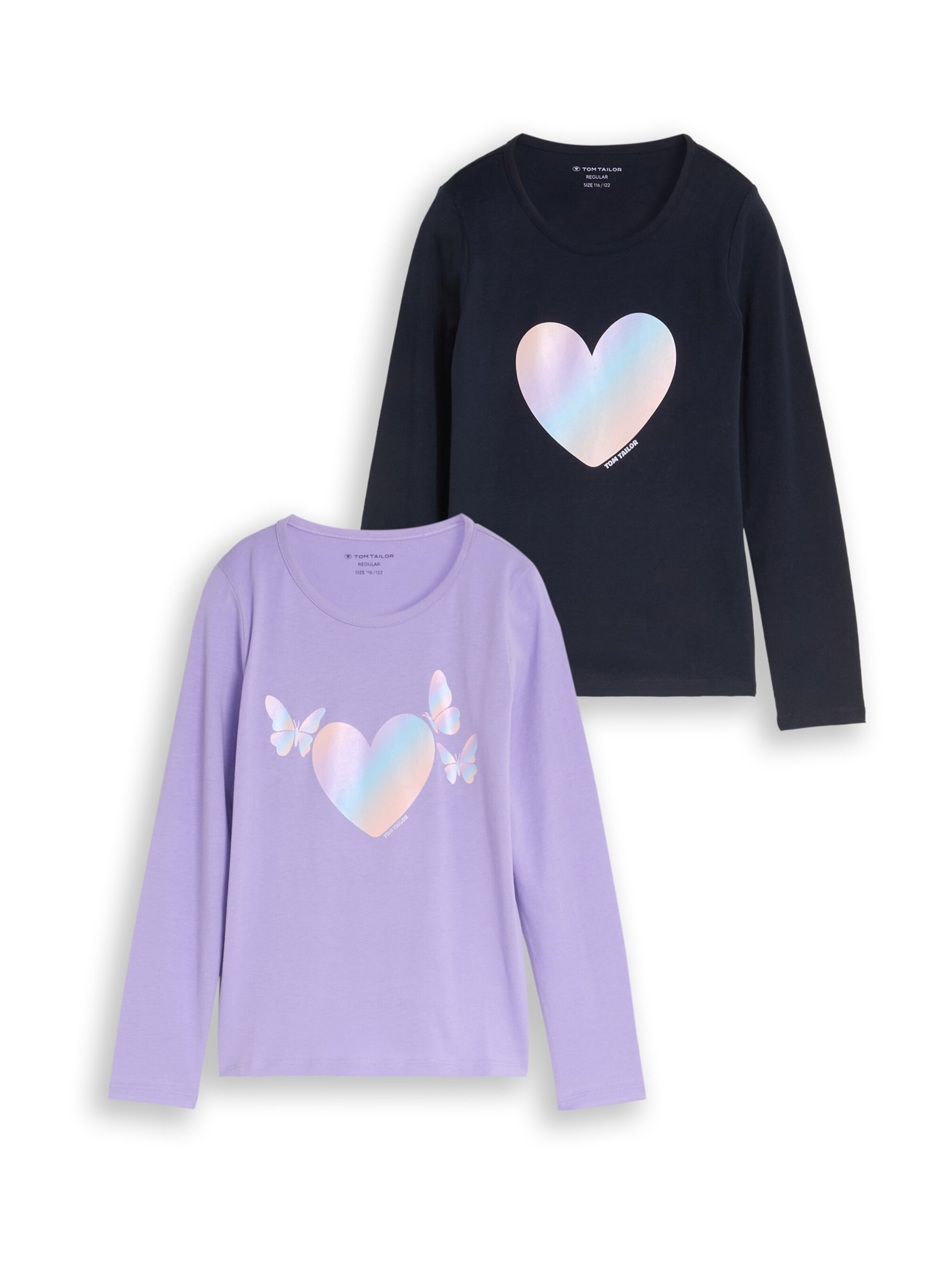 TOM TAILOR Shirt in Lila: Vorderseite