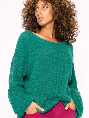 SASSYCLASSY Oversized sweater in Green: front