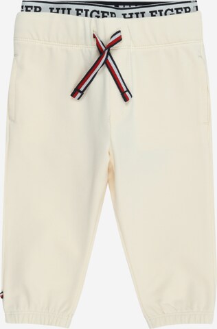 Effilé Pantalon TOMMY HILFIGER en beige : devant