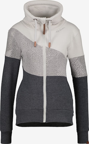 Alife and Kickin Zip-Up Hoodie 'ValeraAK' in Grey: front