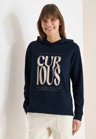 CECIL Sweatshirt in Blue: front