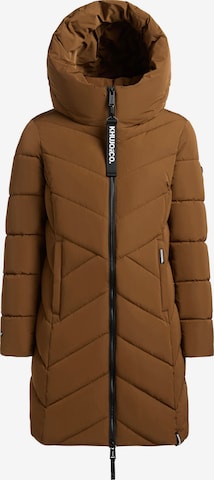 Manteau d’hiver ' DARKA4 ' khujo en marron : devant