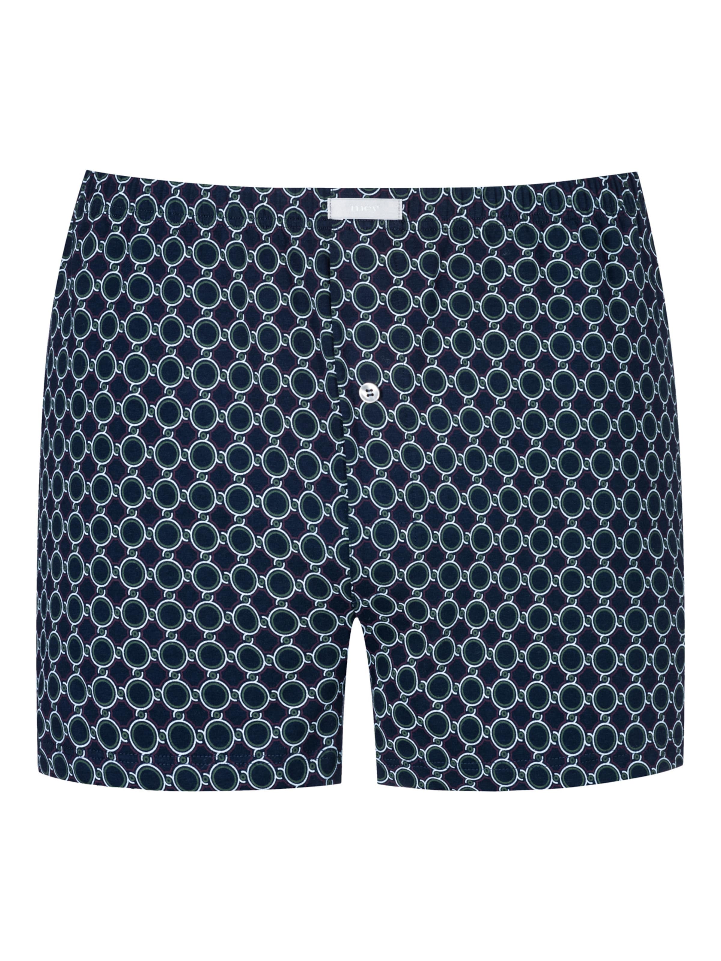 Mey Boxer shorts 'Sleek Circles' in S in Dark blue / Reed / Wine red / White, Item view