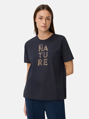 CAMEL ACTIVE T-Shirt aus reiner Baumwolle in Blau: Vorderseite