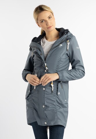 Schmuddelwedda Raincoat in Blue: front