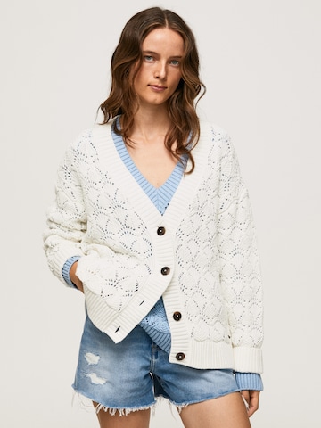 Pepe Jeans Strickjacke 'TERRA' in Beige: predná strana