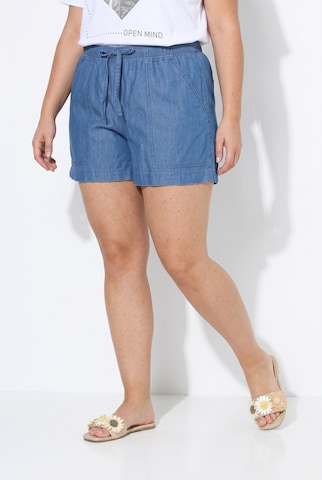 Angel of Style Wide leg Trousers in Blue: front