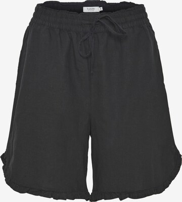 b.young Regular Pants 'falakka Frill' in Black: front