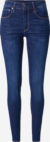 Skinny Jeans '3301' de la G-STAR pe albastru: față