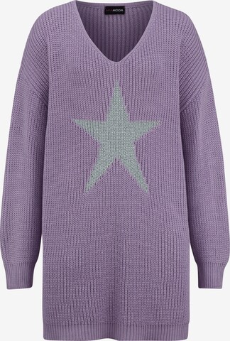 MIAMODA Sweater in Purple: front