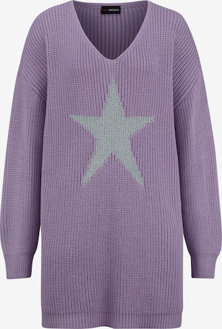 MIAMODA Sweater in Purple: front