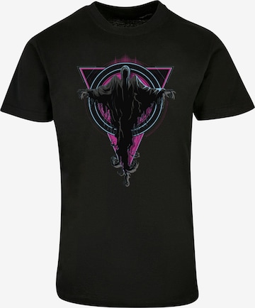 ABSOLUTE CULT Shirt 'Harry Potter - Neon Dementors' in Black: front