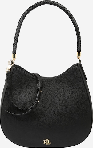 Lauren Ralph Lauren Schultertasche 'Charli' in Schwarz: predná strana