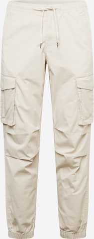 Pantalon cargo 'Kane Noah' JACK & JONES en beige : devant