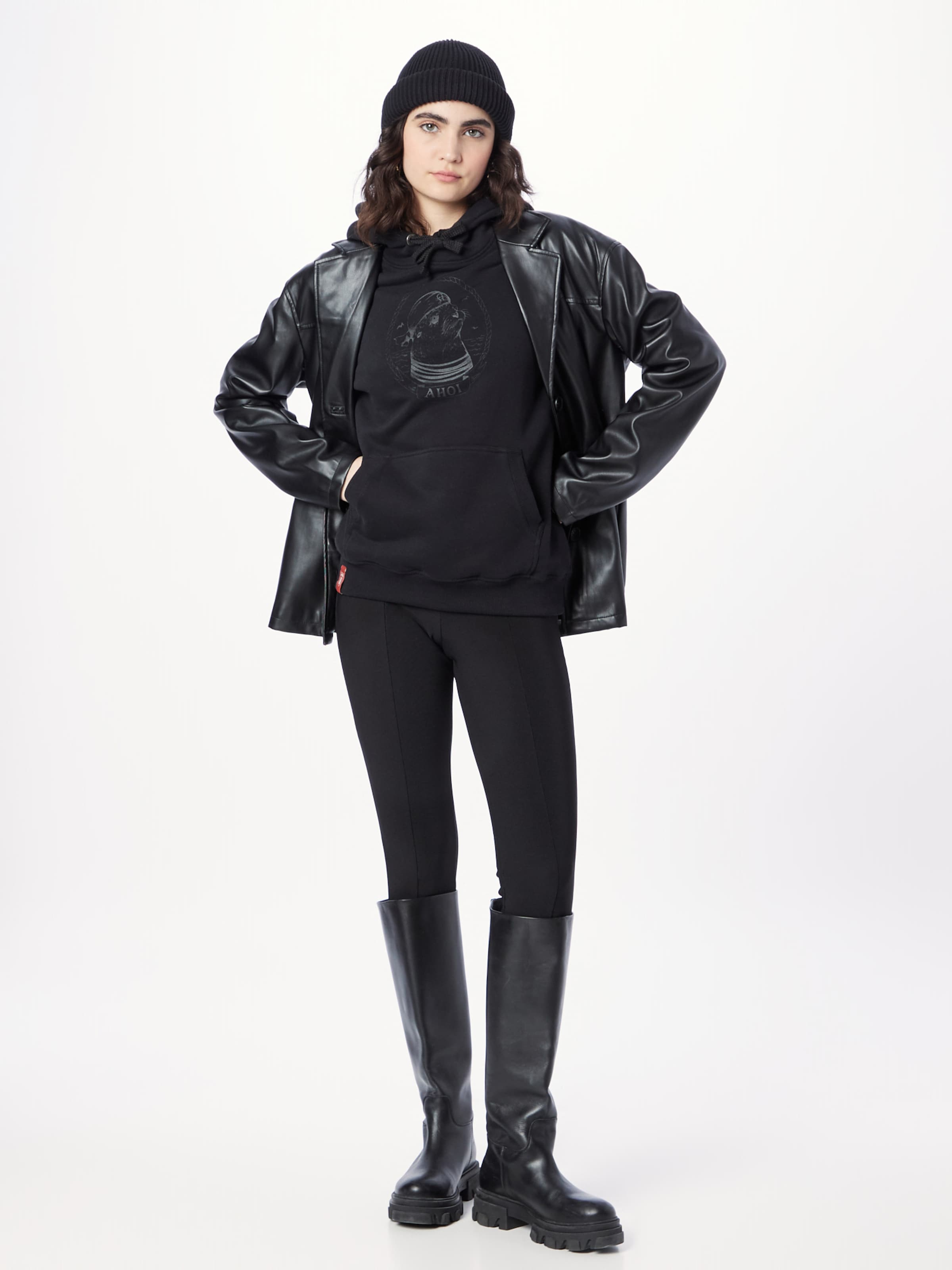 Derbe Sweatshirt 'Matrosenrobbe' in Black | ABOUT YOU