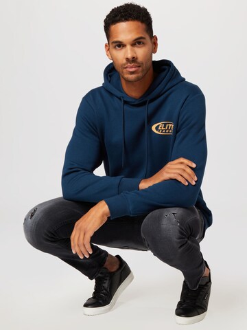 JACK & JONES Sweatshirt 'ELITE' i blå