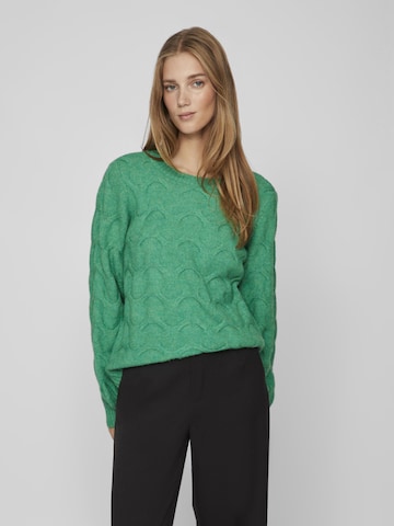 VILA Sweater 'Ella' in Green: front