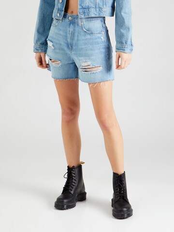Calvin Klein Jeans Regular Shorts in Blau: Vorderseite