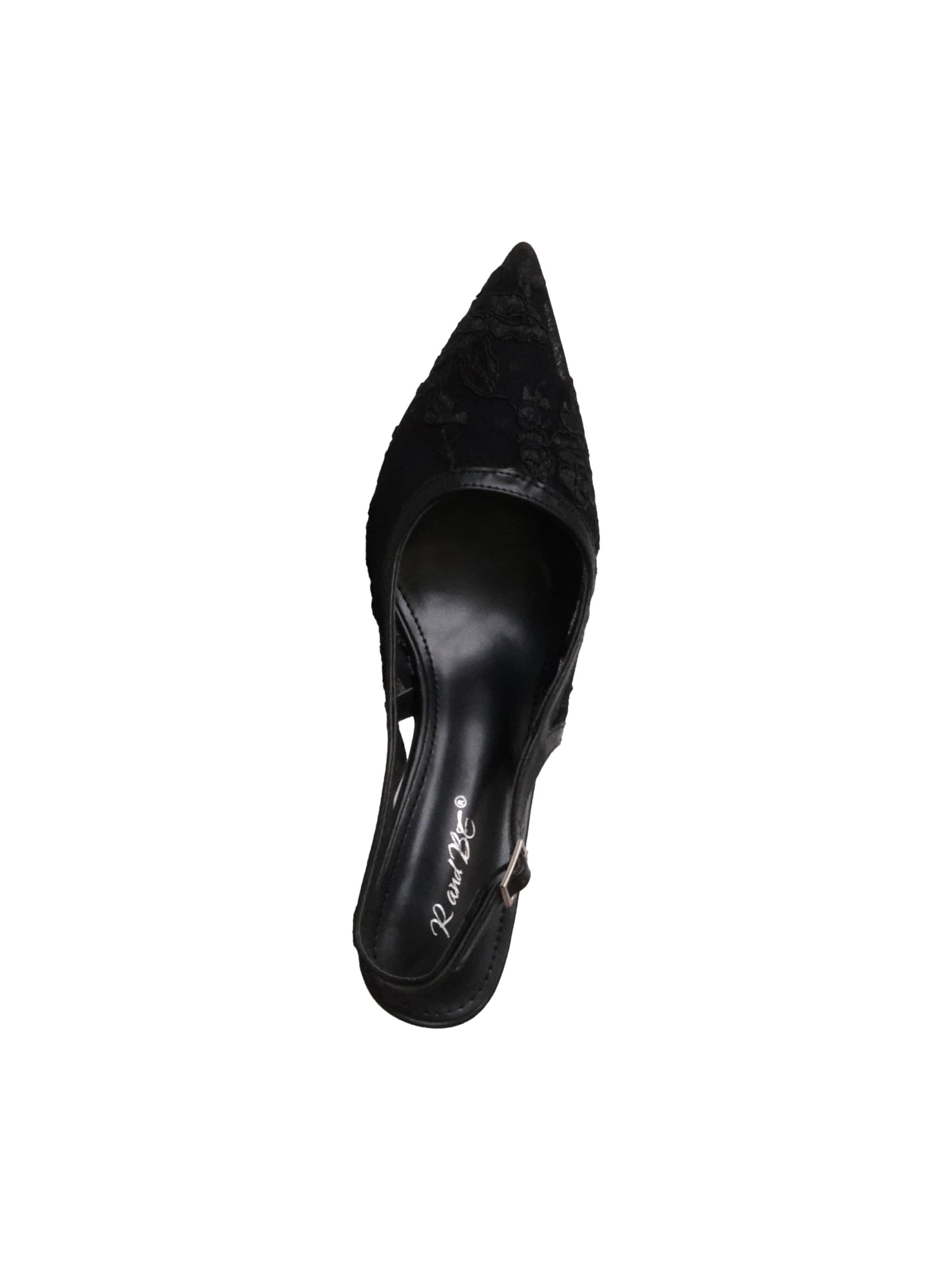 Super Mode Czółenka 'Pumps mit Absatz von R and BE' w kolorze czarny