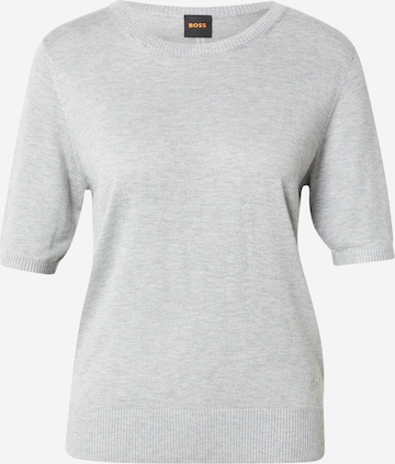 BOSS Pullover 'Fiaffu' in Grau: Vorderseite