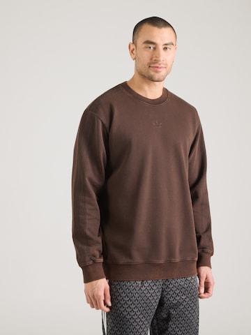 ADIDAS ORIGINALS Sweatshirt 'Premium Essentials' in Brown: front