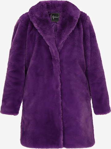 faina Pitkä talvitakki 'Fashion Look' värissä lila: etupuoli