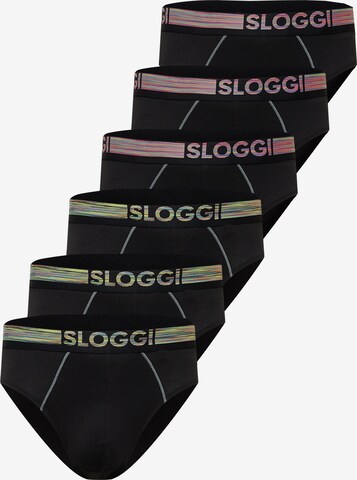 Slip 'men GO ABC Natural H' di SLOGGI in nero: frontale