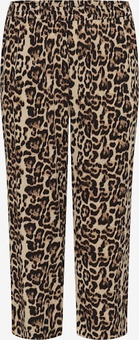 KAFFE CURVE - Loosefit Calças 'KCDala' em castanho: frente