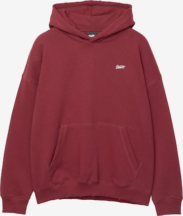 Pull&Bear Collegepaita värissä punainen: etupuoli