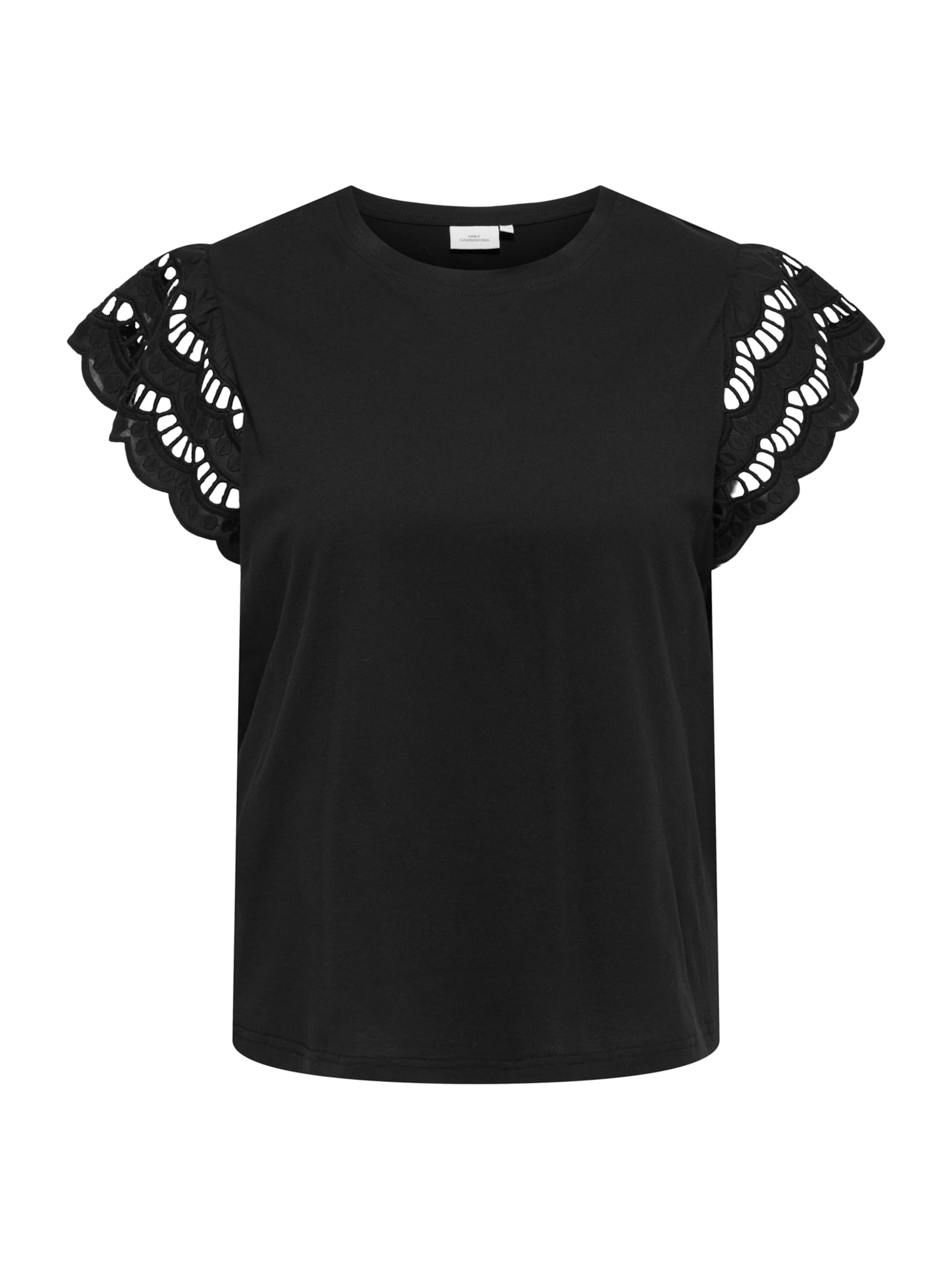 ONLY Carmakoma Majica 'CARMACY' | črna barva: sprednja stran