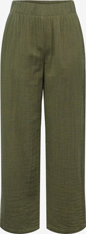 Pantalon 'Lelou' PIECES en vert : devant