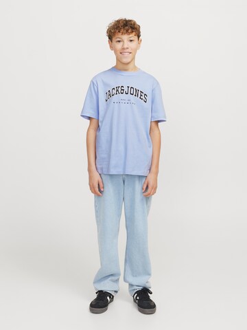 T-Shirt 'JJECaleb' Jack & Jones Junior en bleu