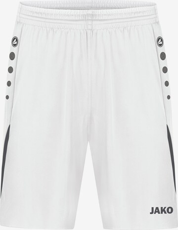 JAKO Regular Workout Pants 'Challenge' in White: front