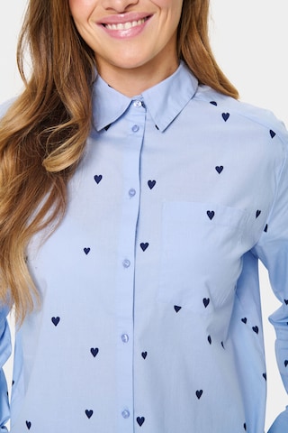 SAINT TROPEZ - Blusa 'Jaline' em azul