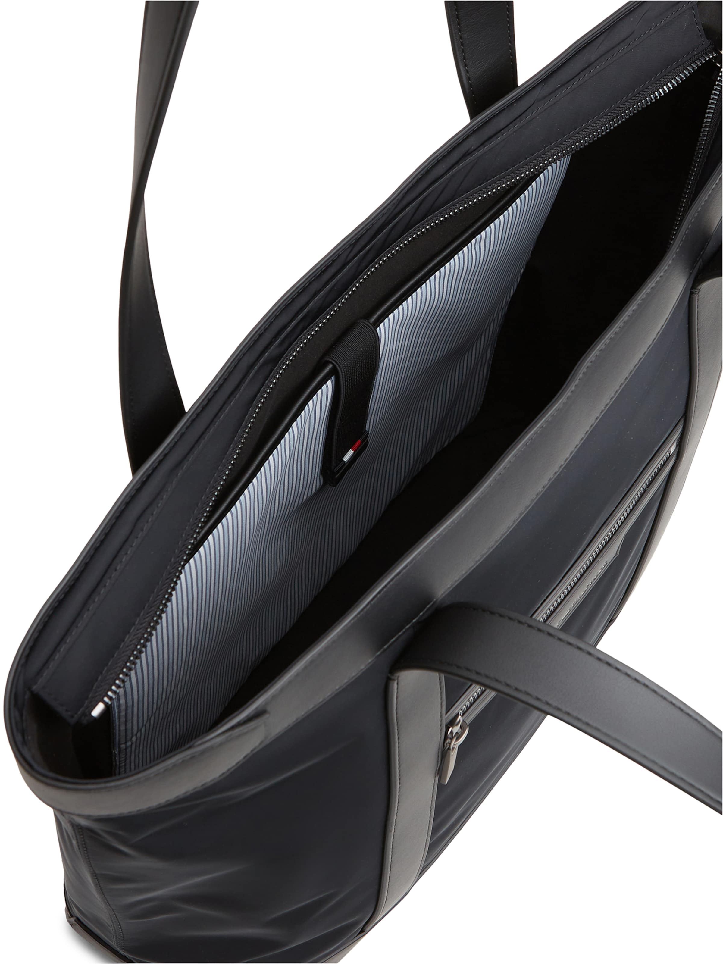 TOMMY HILFIGER Shopper in Schwarz