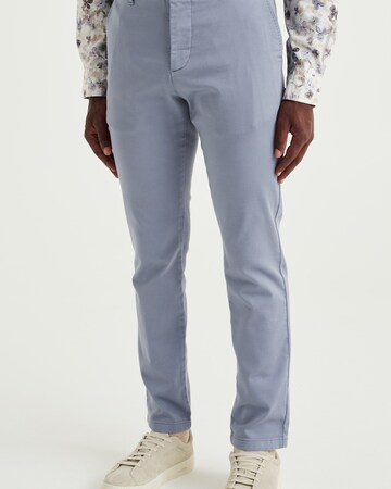 Coupe slim Pantalon chino WE Fashion en bleu : devant