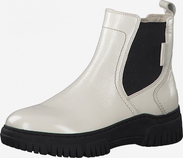 Tamaris Pure Relax Chelsea Boots in White: front