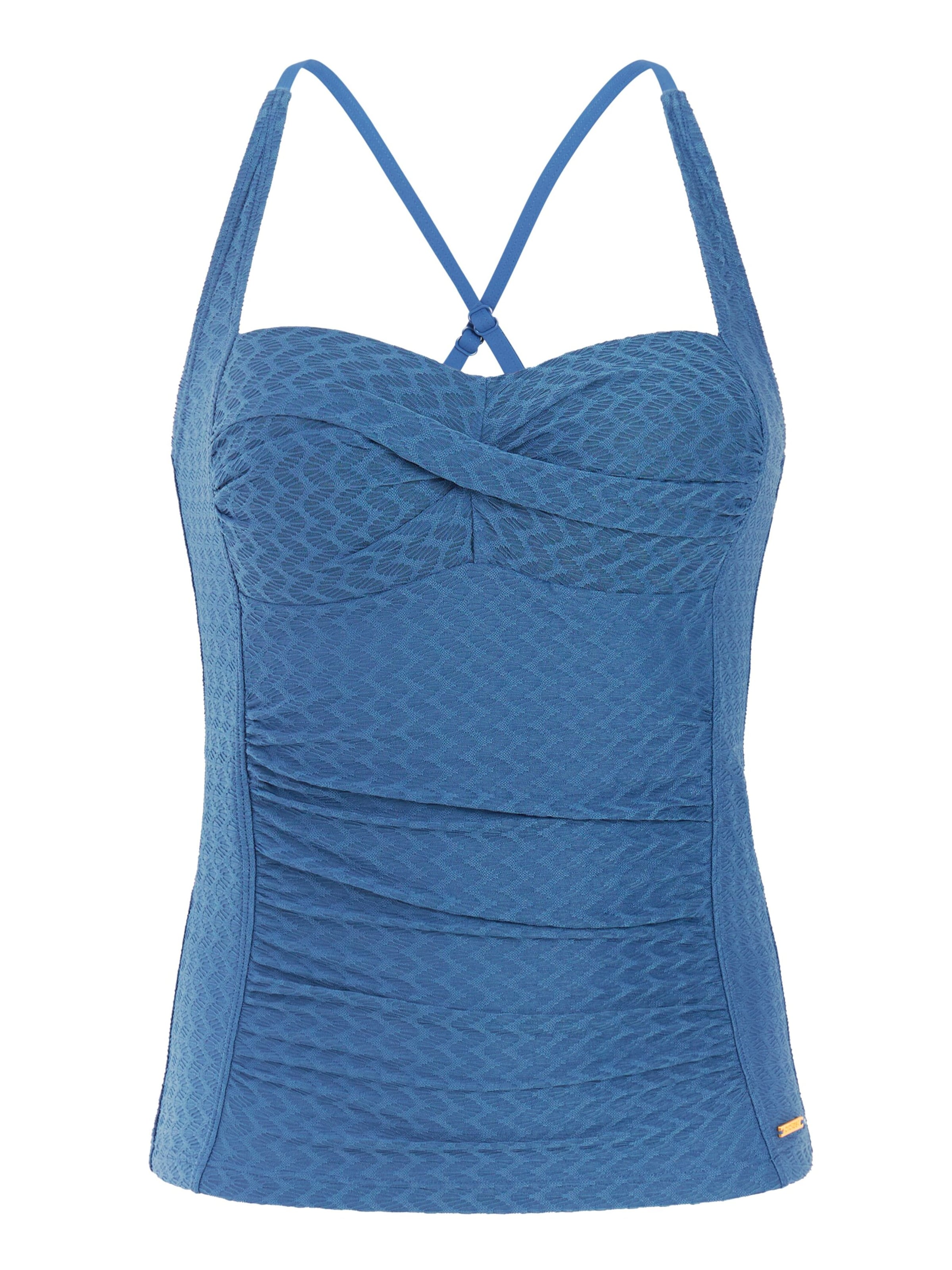 PROTEST Tankinitop 'MIXLusci'‌‌‌‌ in Blau: Vorderseite