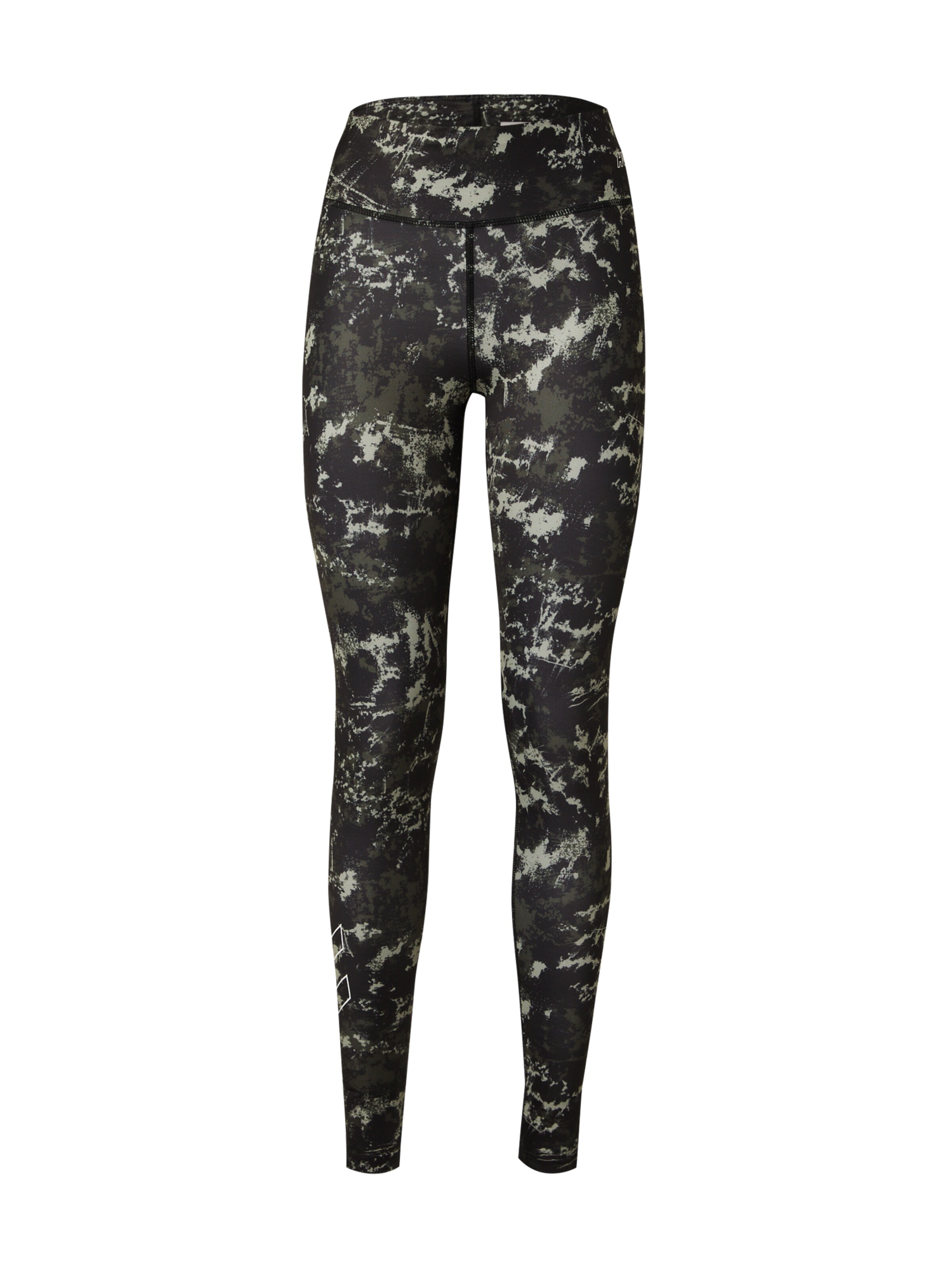 Hummel Skinny Sportbroek 'FUNDAMENTAL' in Groen: voorkant