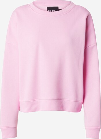 PIECES Sweatshirt 'CHILLI' in Roze: voorkant
