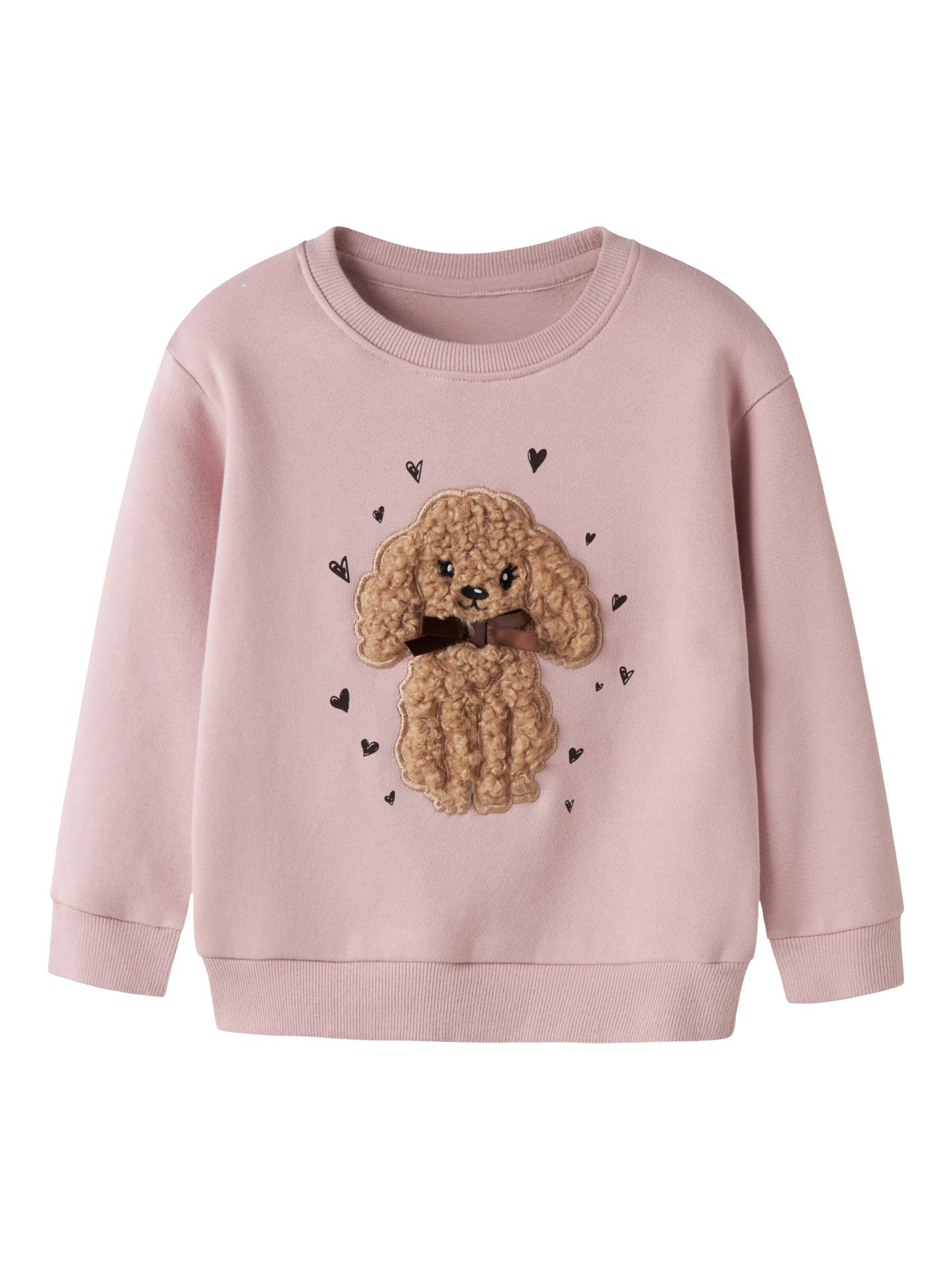 NAME IT Sweatshirt in Lila: voorkant