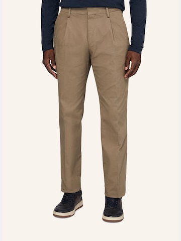 Tapered Pantaloni con pieghe di Boggi Milano in grigio: frontale