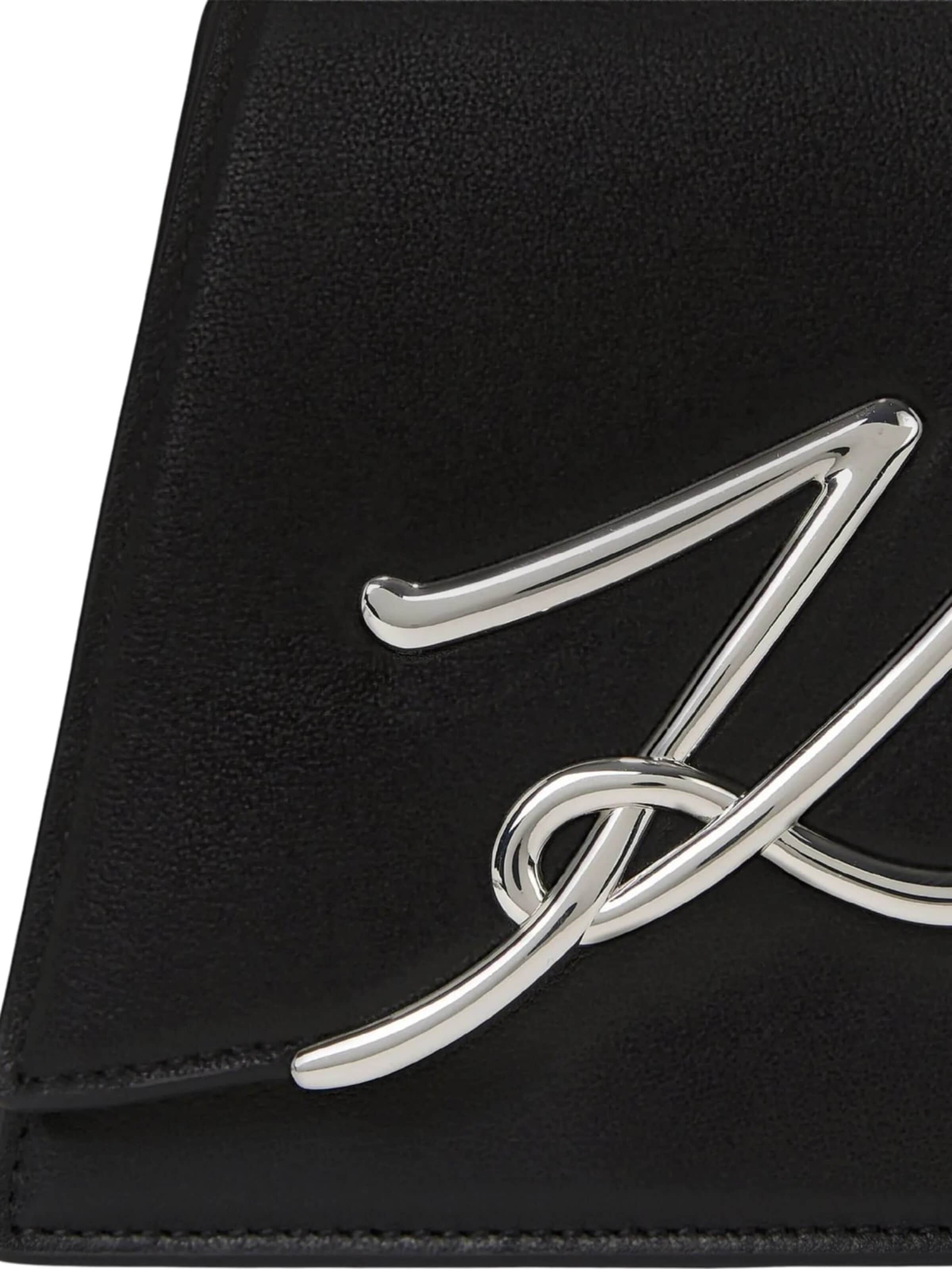 Karl Lagerfeld - Malas de tiracolo 'Noir Nickel' em preto