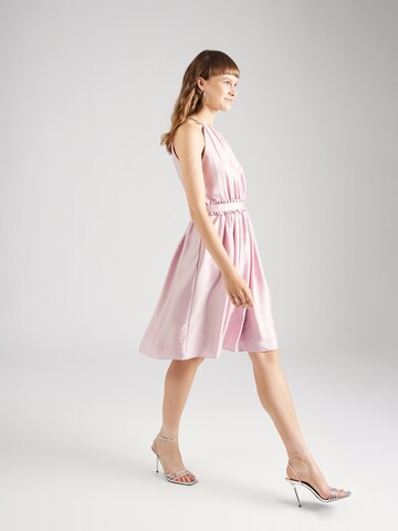 Robe de cocktail SWING en rose