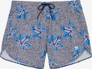 HOM Board Shorts ' Sekou ' in Blue: front